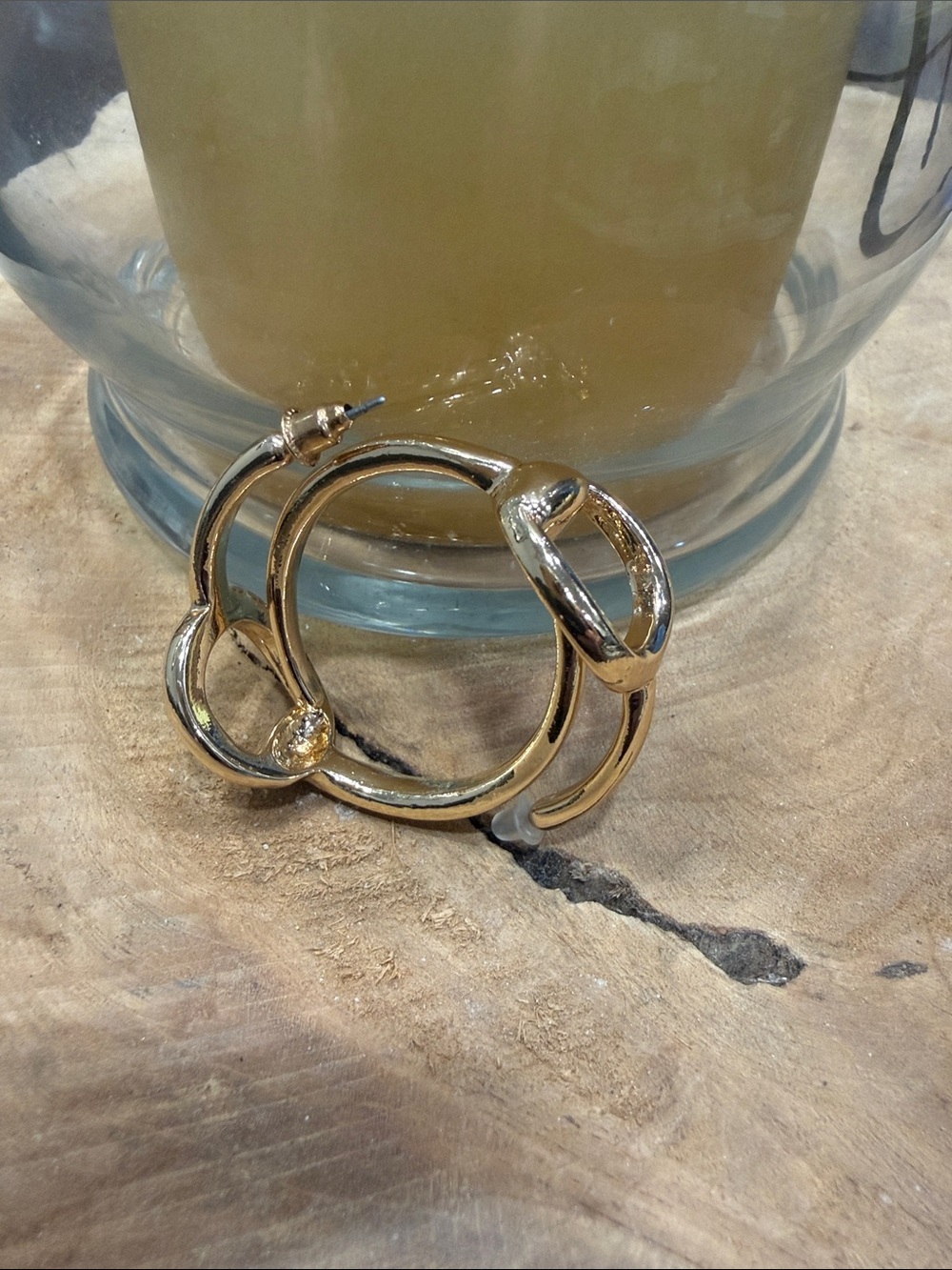 Gold-Tone Hoop Earrings